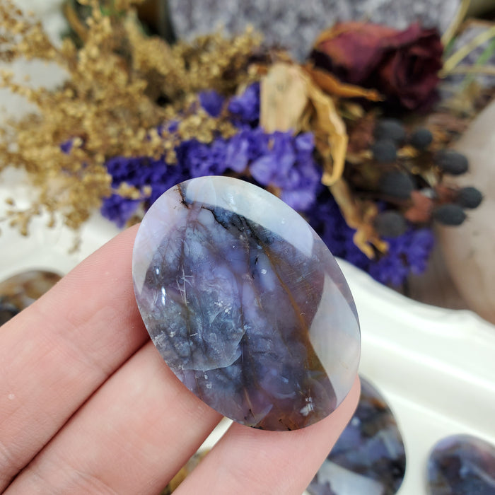 Purple Chalcedony Oval Cabochons