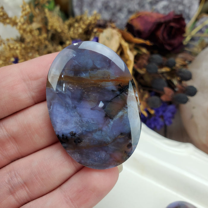 Purple Chalcedony Oval Cabochons