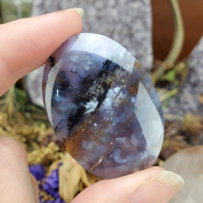 Purple Chalcedony Oval Cabochons