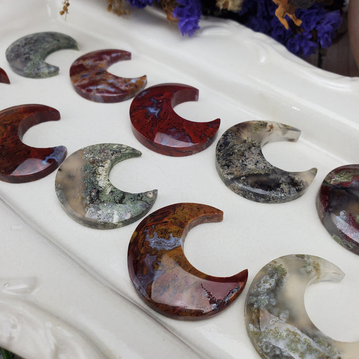 Moss Agate Moons