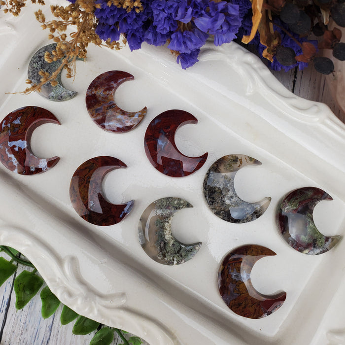 Moss Agate Moons