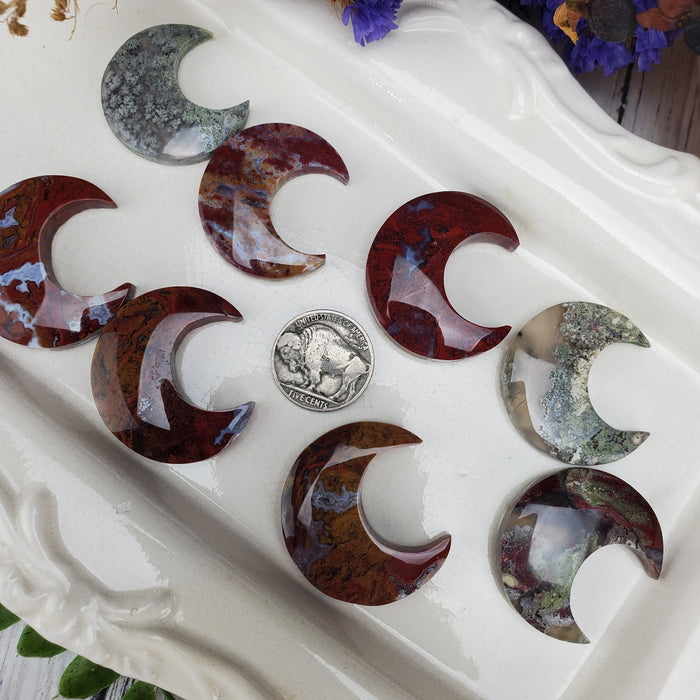 Moss Agate Moons