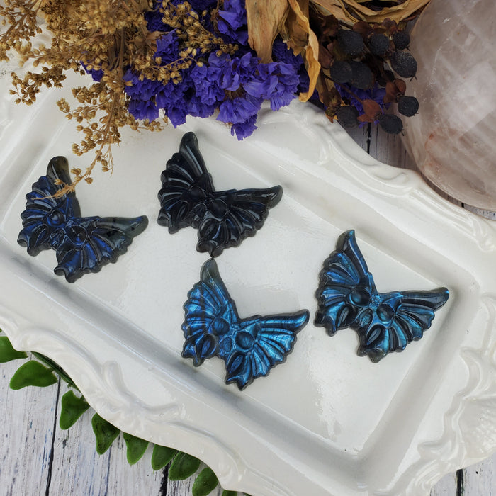 Labradorite Death Moth Cabochons