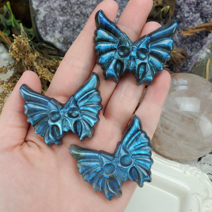 Labradorite Death Moth Cabochons