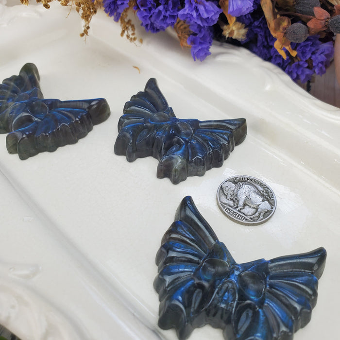 Labradorite Death Moth Cabochons