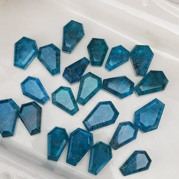 Blue Apatite Doublet Coffins