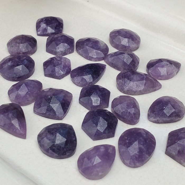 Lepidolite Rose Cut Cabochons