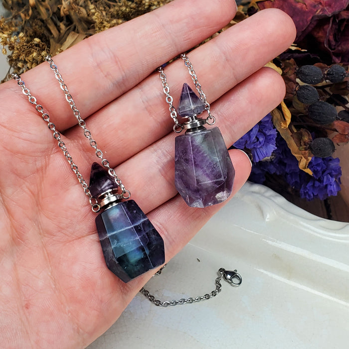 Crystal Perfume Bottles, Fluorite