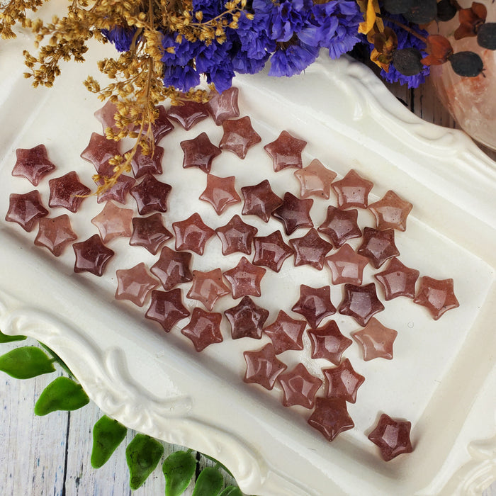 Strawberry Quartz Stars, Mini