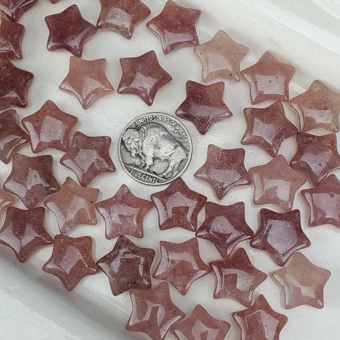 Strawberry Quartz Stars, Mini