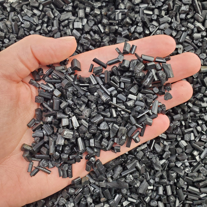 Black Tourmaline Crystals 50g bags