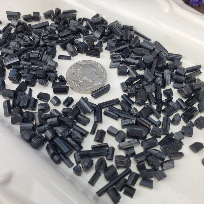 Black Tourmaline Crystals 50g bags