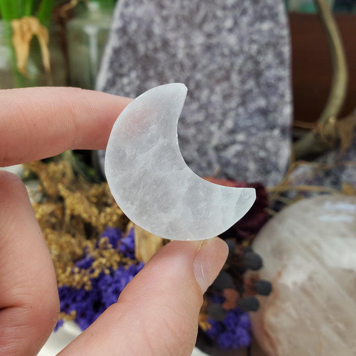 Selenite Moons, mini