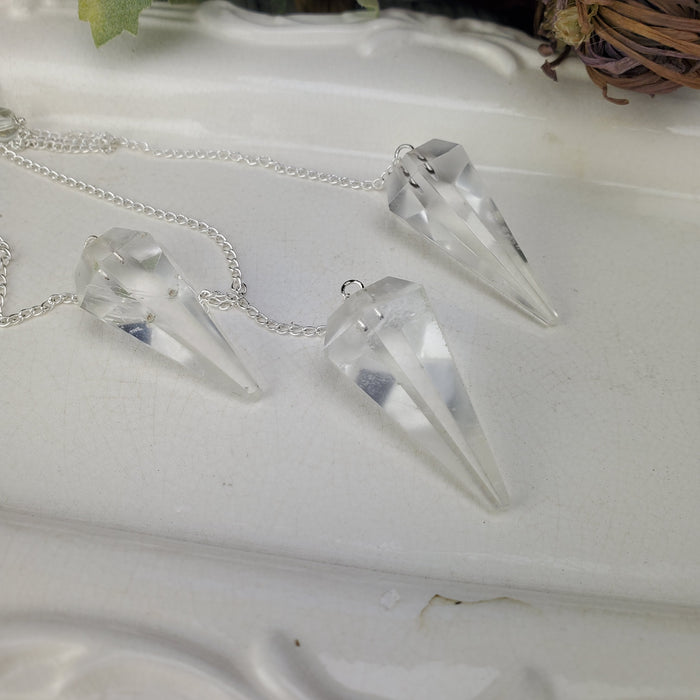 Clear Quartz Pendulums