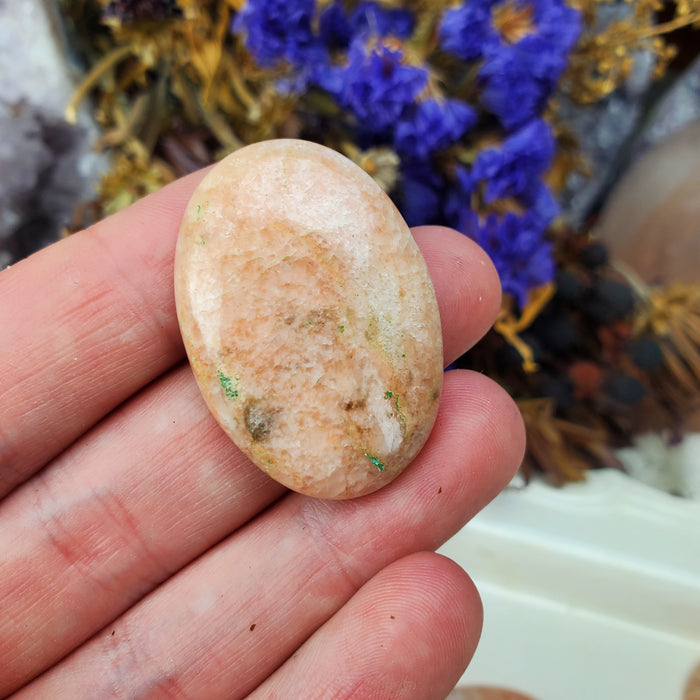 Peach Moonstone Cabochons, second quality