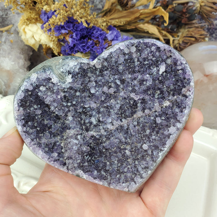 Uruguay Amethyst Heart