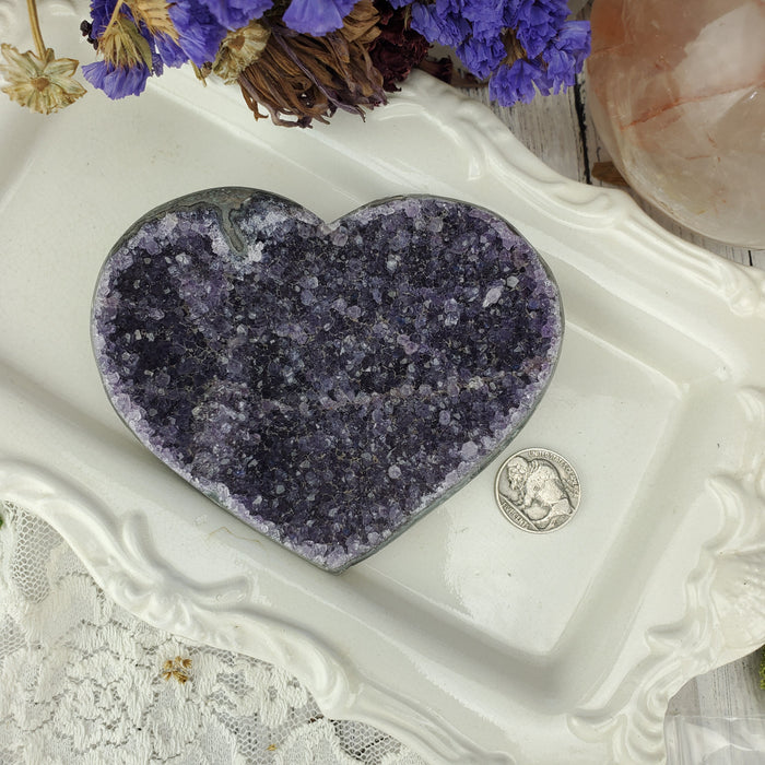 Uruguay Amethyst Heart