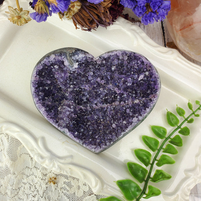 Uruguay Amethyst Heart