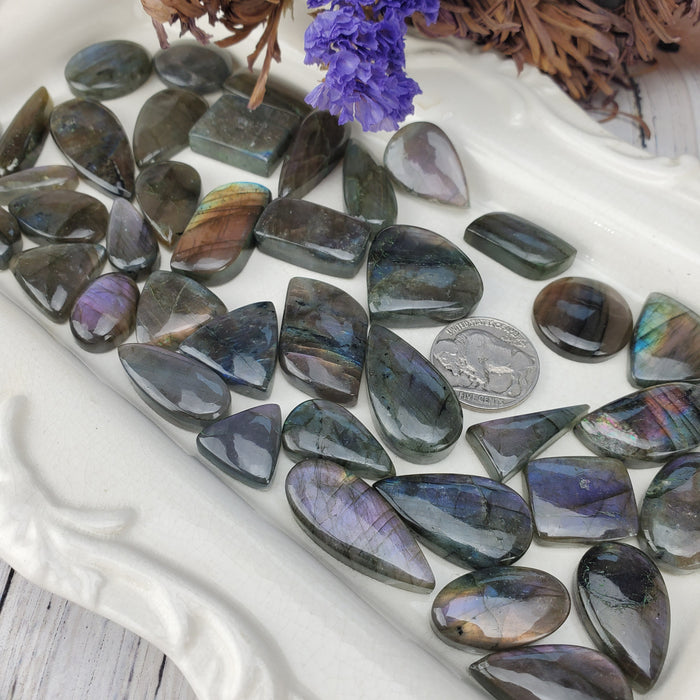 Labradorite Cabochons, small