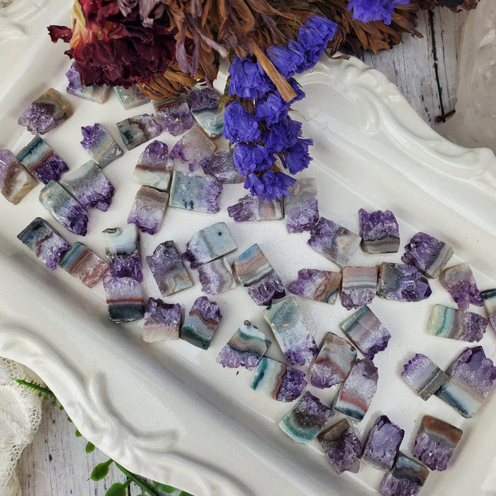 Uruguay Amethyst Agate Square Slices