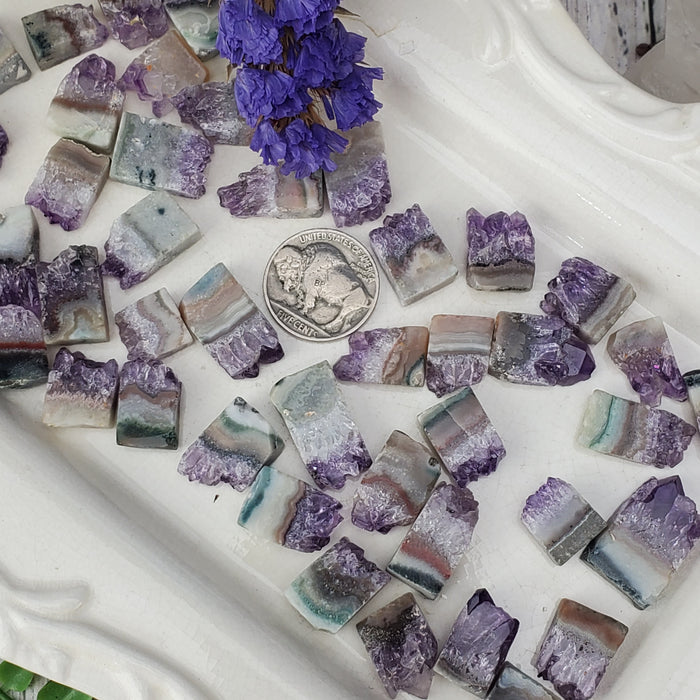 Uruguay Amethyst Agate Square Slices