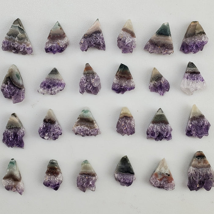 Uruguay Amethyst Agate Triangle Slices