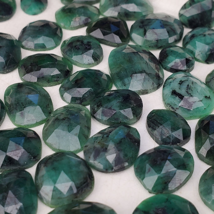 Emerald Rose Cut Cabochons