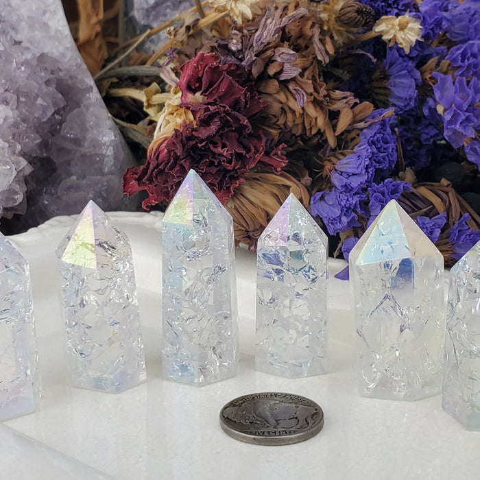 Crackle Quartz Aura Points