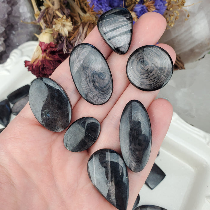 Hypersthene Cabochons, mixed quality