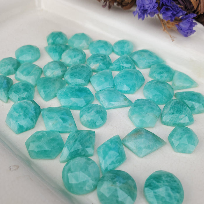 Amazonite Rose Cut Cabochons