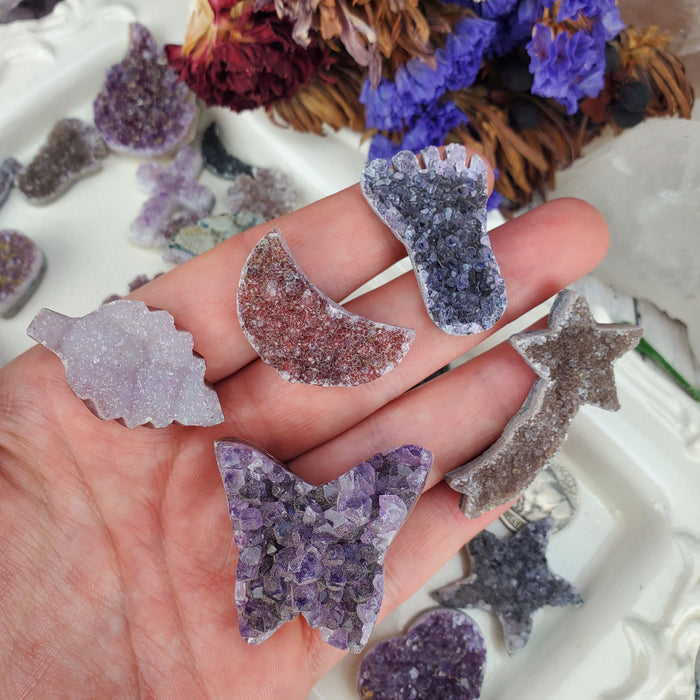 Druzy Shapes, mixed quality