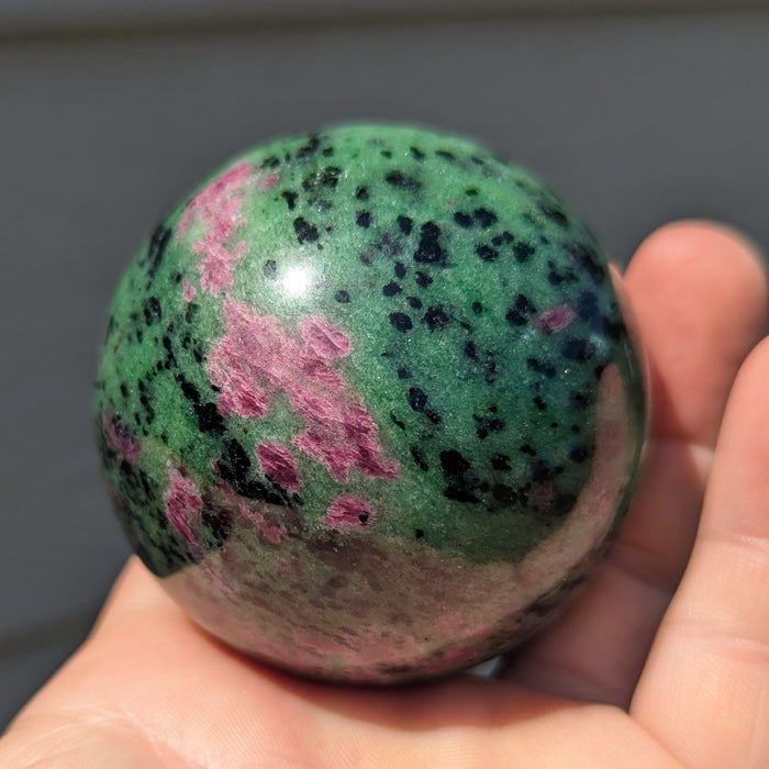 Wholesale lot of Ruby Zoisite Spheres, 11 pieces