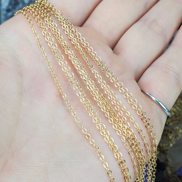 Gold Dainty Cable Chain