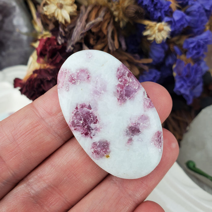 Pink Tourmaline Quartz Cabochons