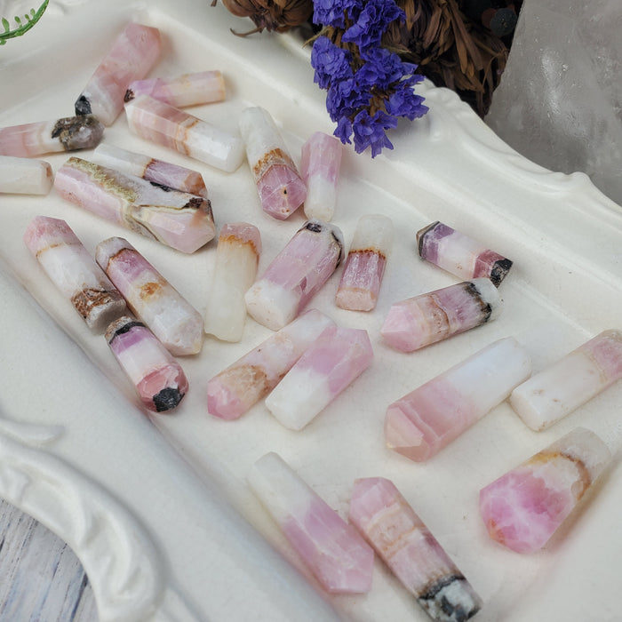 Pink Aragonite Points