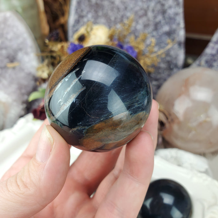 Blue Tigers Eye Spheres