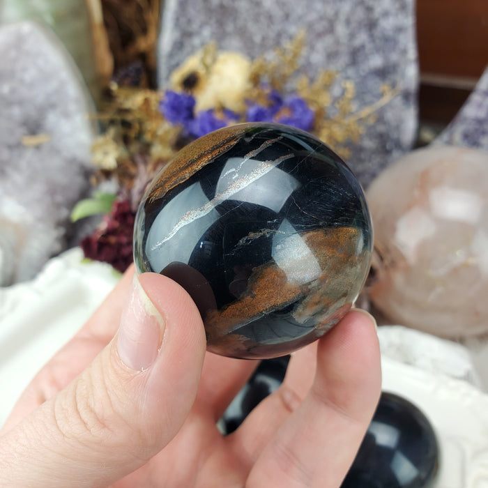 Blue Tigers Eye Spheres