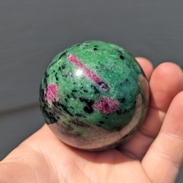 Wholesale lot of Ruby Zoisite Spheres, 11 pieces