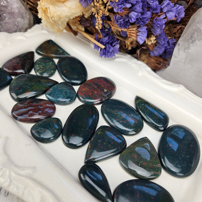Bloodstone Cabochons