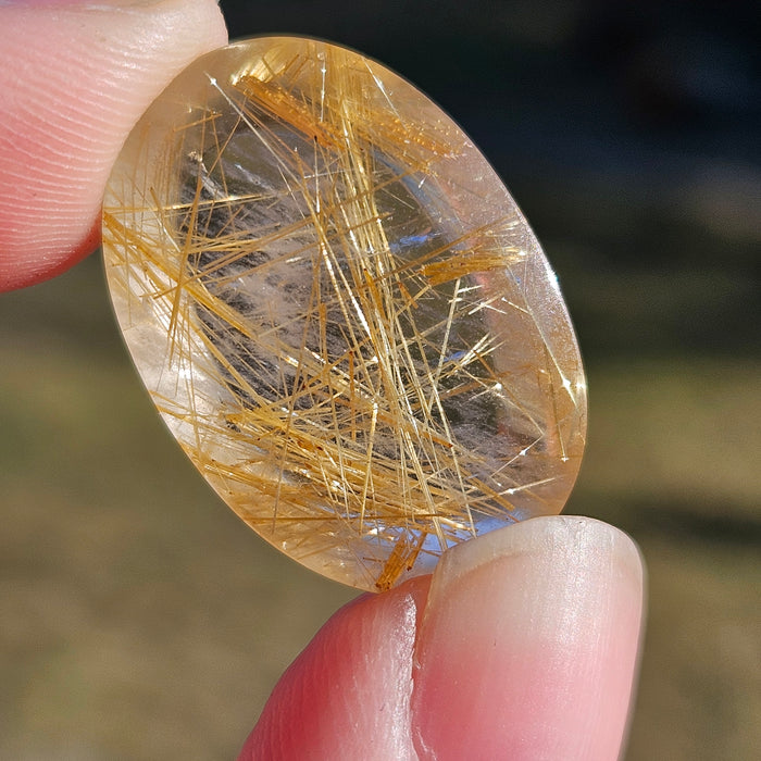 Golden Rutile Cabochon, 3