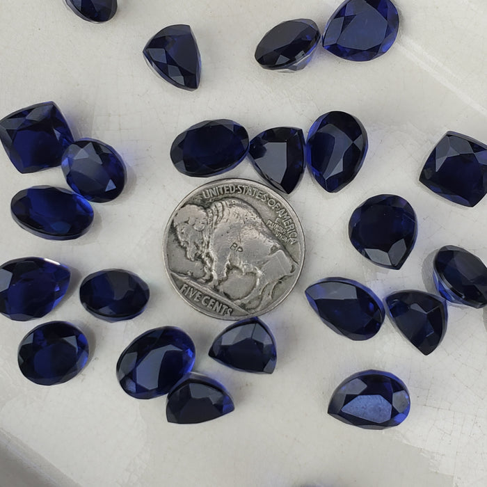 Color Shift Sapphire Faceted Doublets