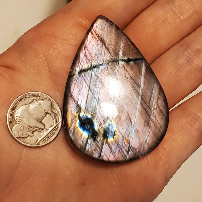 Mauve Labradorite Cabochon, 9