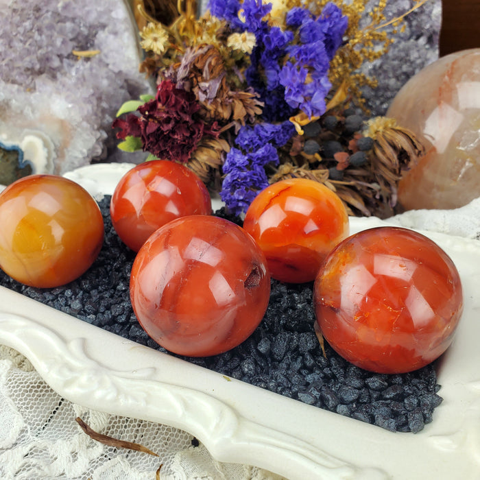 Carnelian Spheres