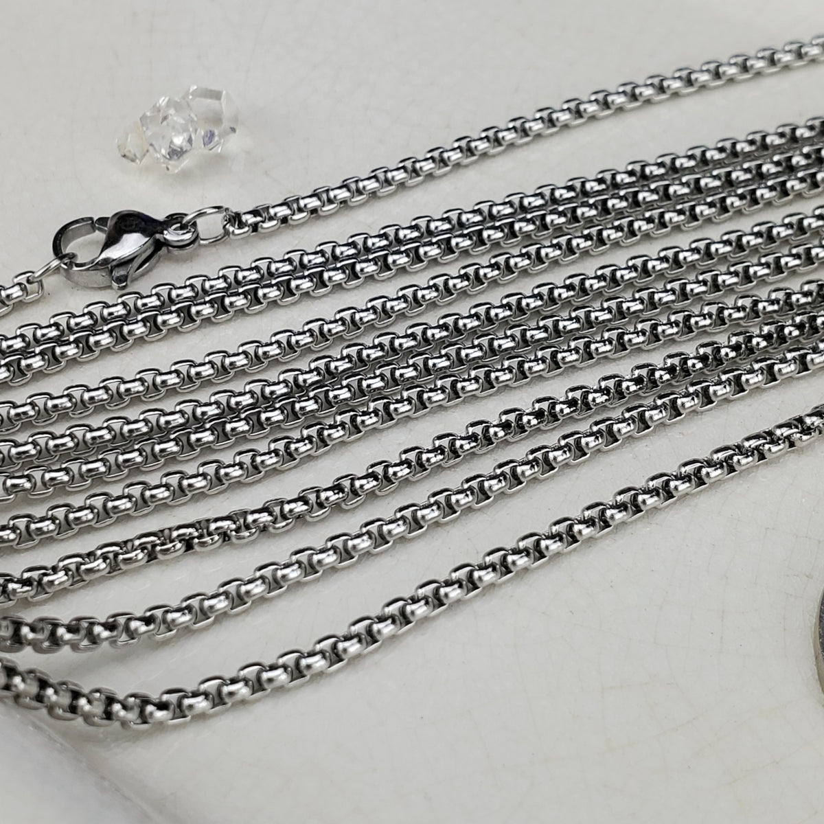 Stainless Steel Rounded Box Chain — Zandysjewelrysupply
