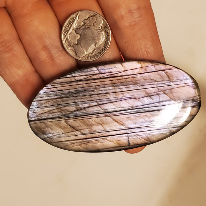 Mauve Labradorite Cabochon, 6