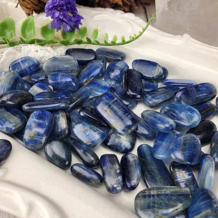 Blue Kyanite Tumbles