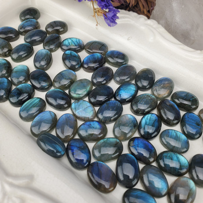 Labradorite Oval Cabochons, 13x18mm