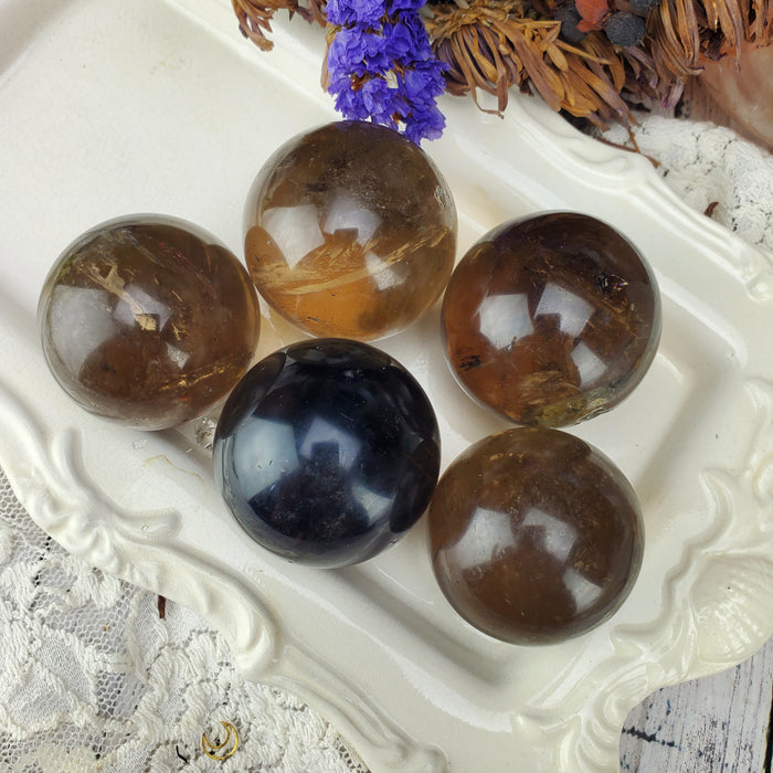 Smoky Quartz Spheres