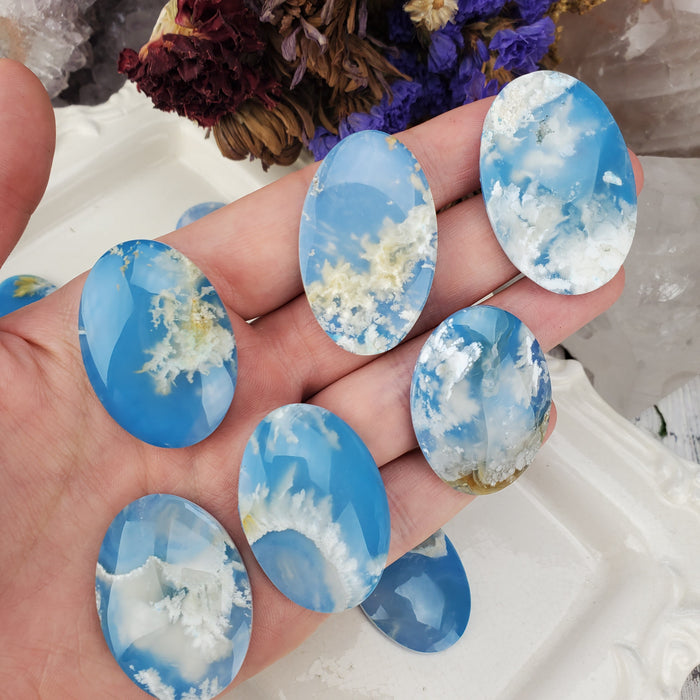 Summer Sky Doublet Oval Cabochons