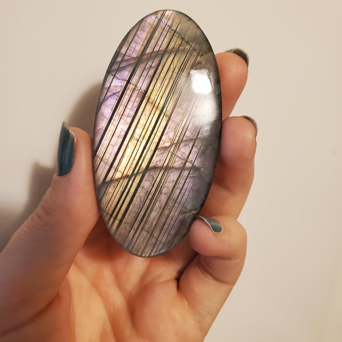 Mauve Labradorite Cabochon, 7